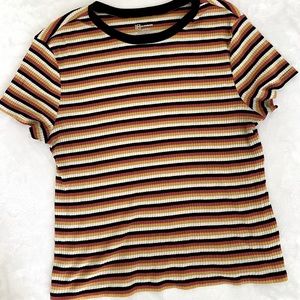 Colorful striped short sleeve